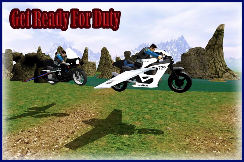Flying Police Bike Simulator