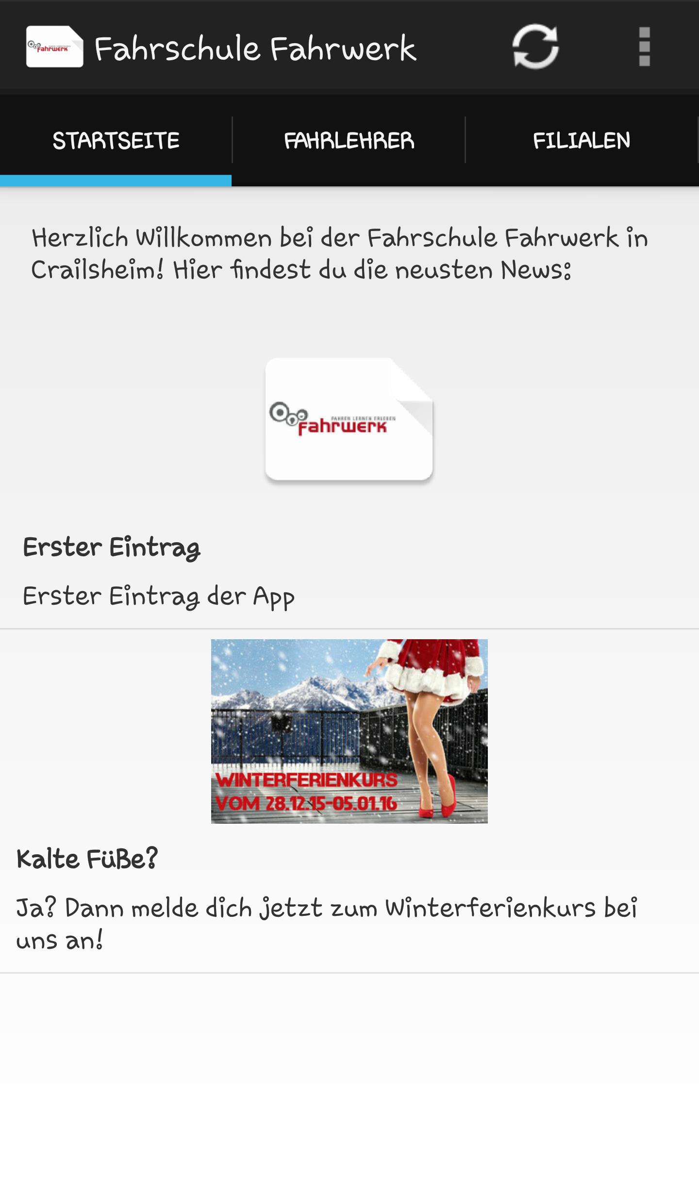 Fahrschule Fahrwerk