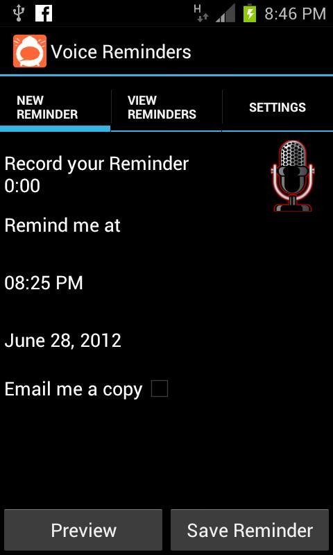 Voice Reminders