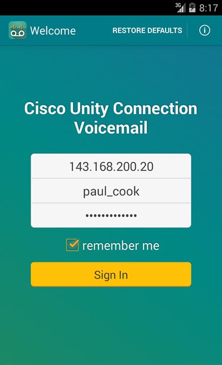 CUC Voicemail