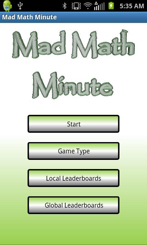 Mad Math Minute