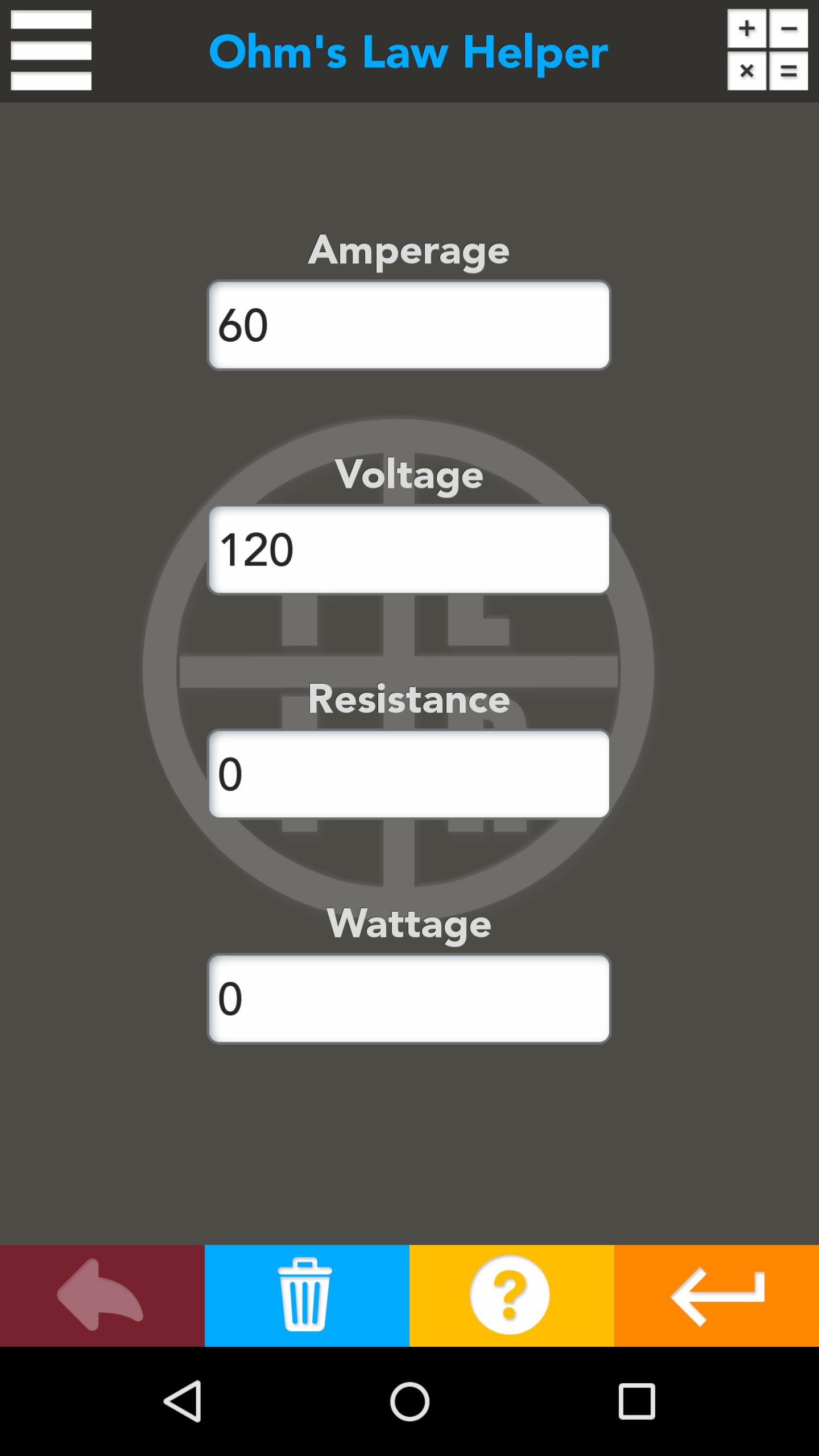 Ohm's Law Helper