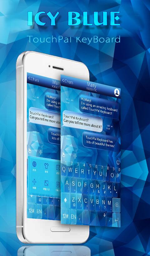 TouchPal Icy Blue Theme