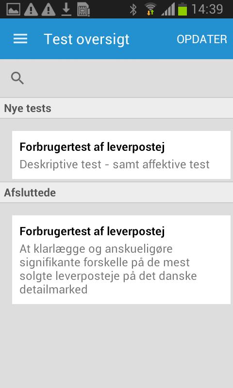 QFD smagstest