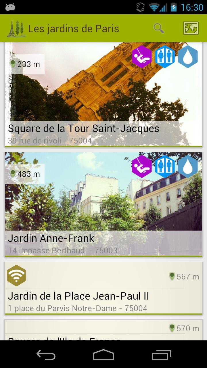 Les jardins de Paris