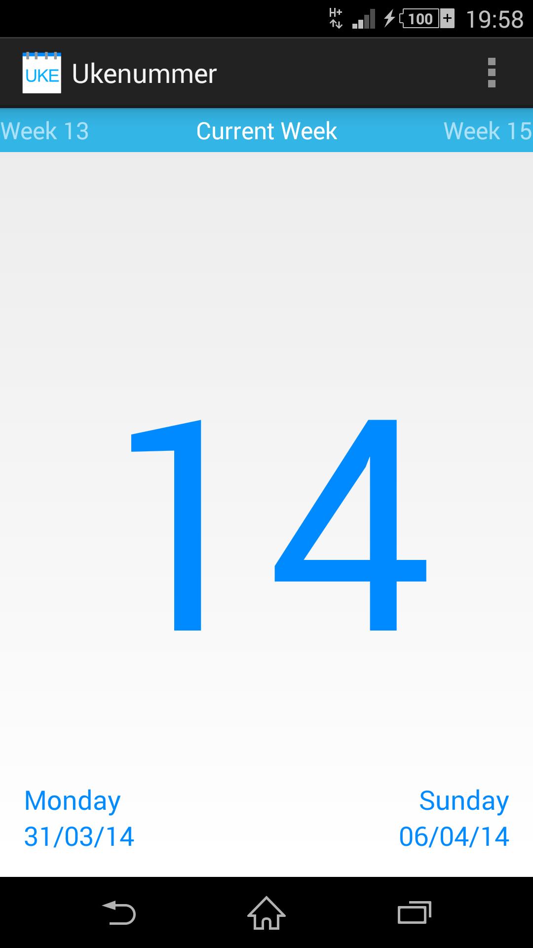 Week Number