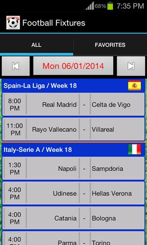 Football Fixtures