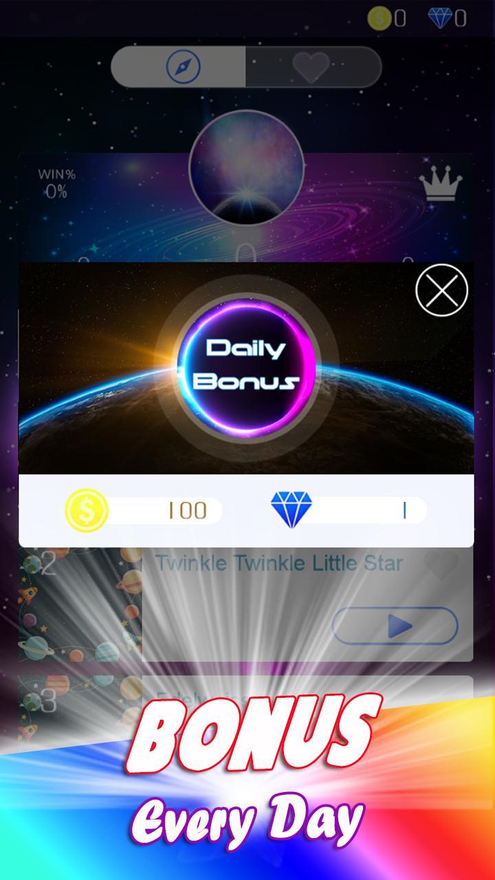 Space Piano Tiles