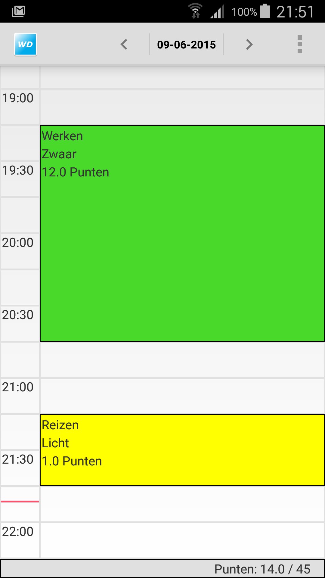Weeg je dag