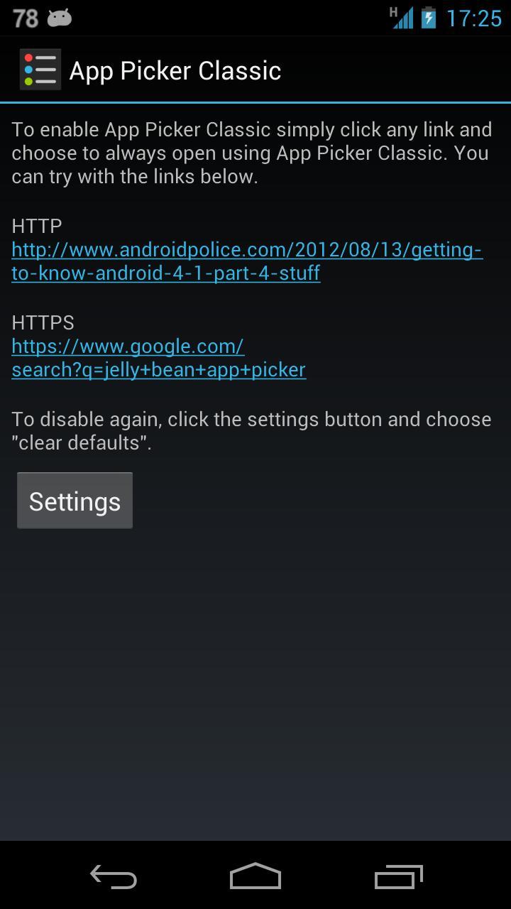 App Picker Classic