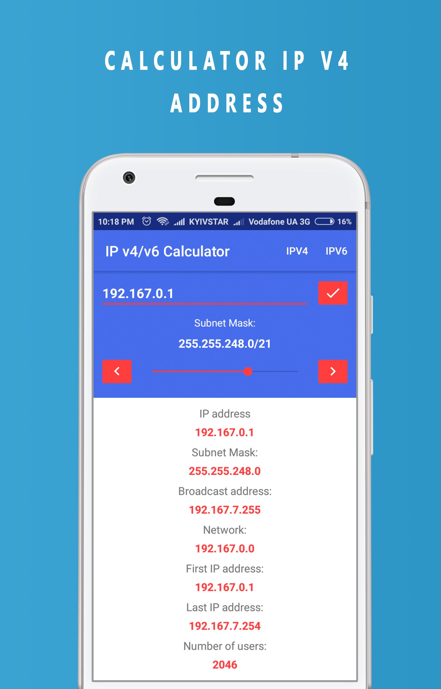 IPv4 and IPv6 Calculator