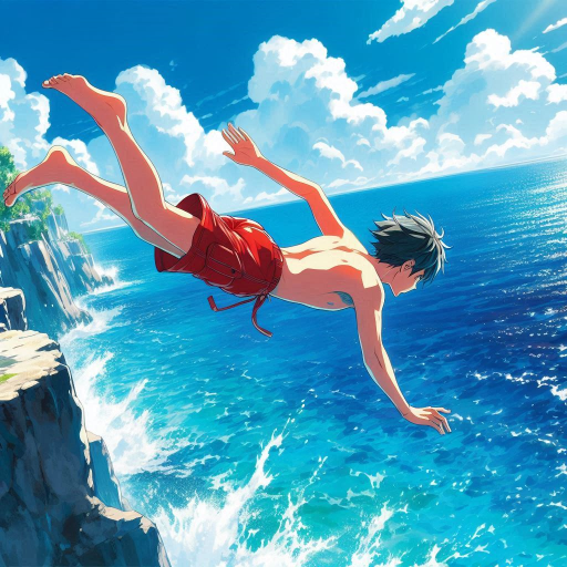Cliff Flip Diving 3D Flip