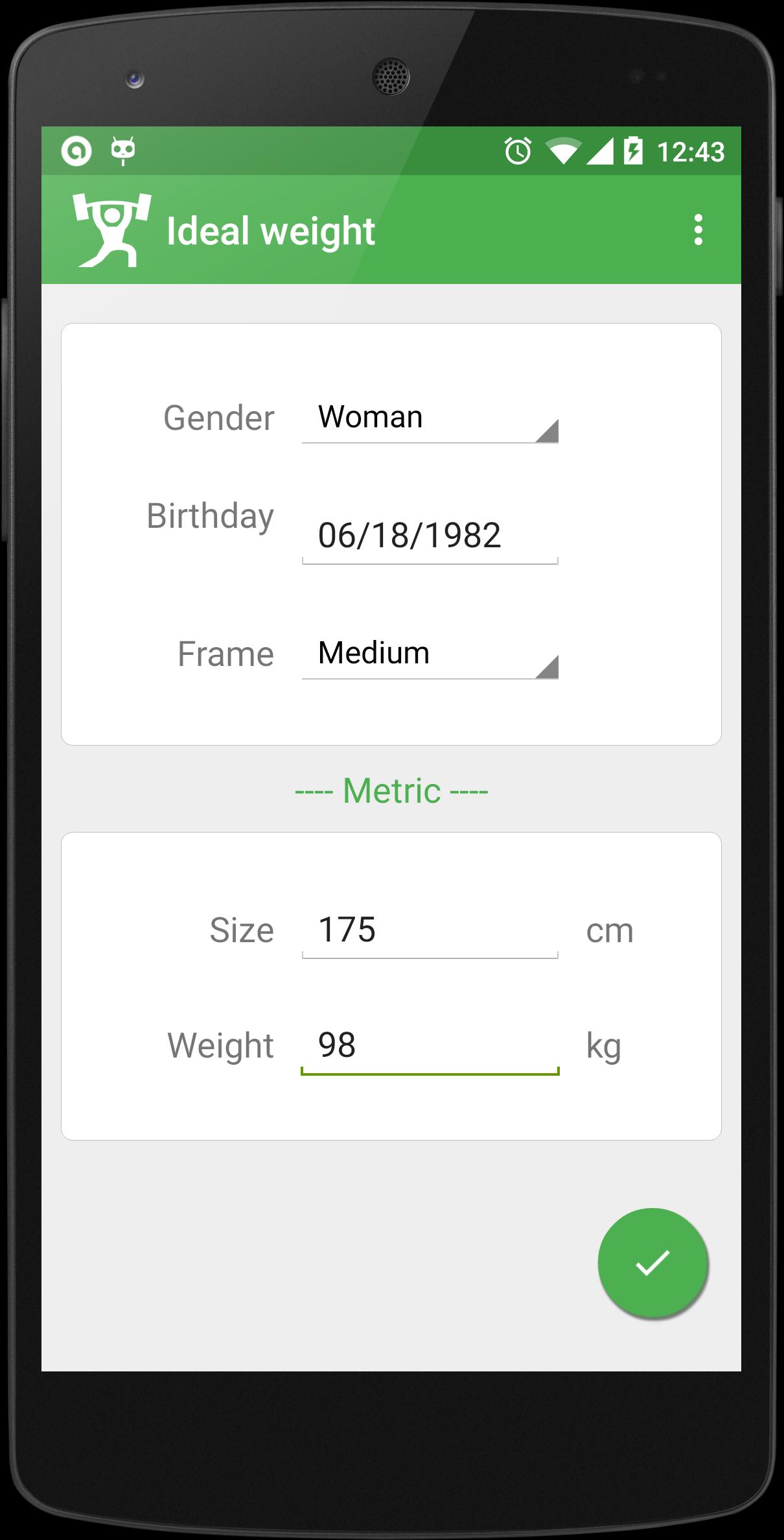 BMI - Ideal weight