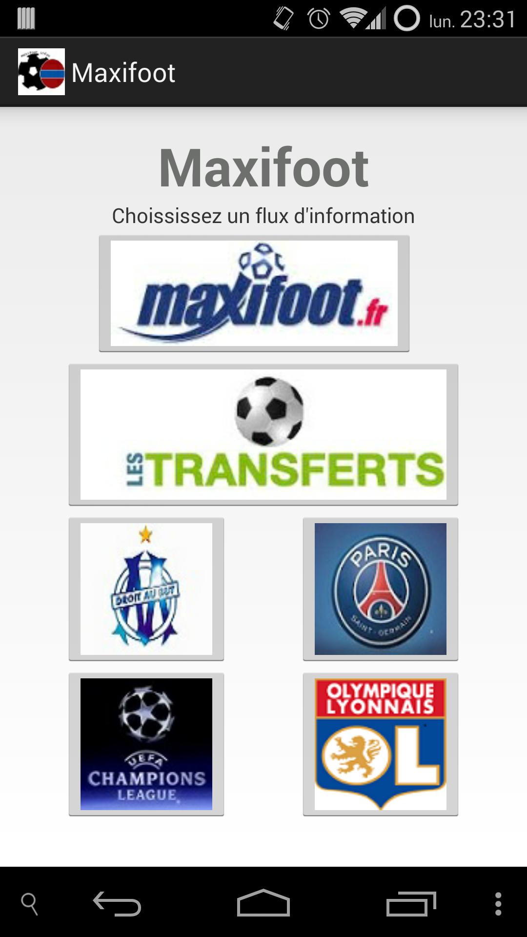 Maxifoot Infos