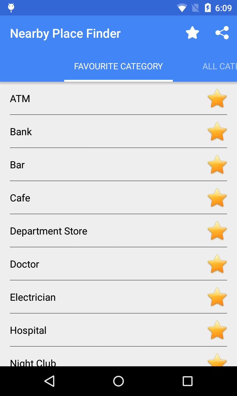 Nearby Places Finder