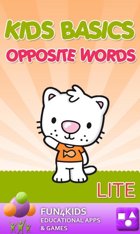 Kids Opposite Words Game Lite