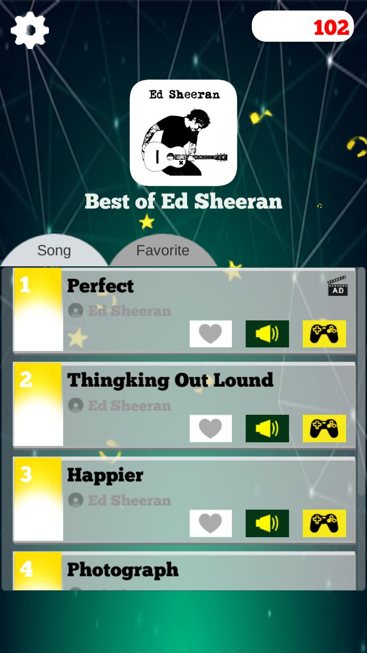 Ed Sheeran Best of Piano Game