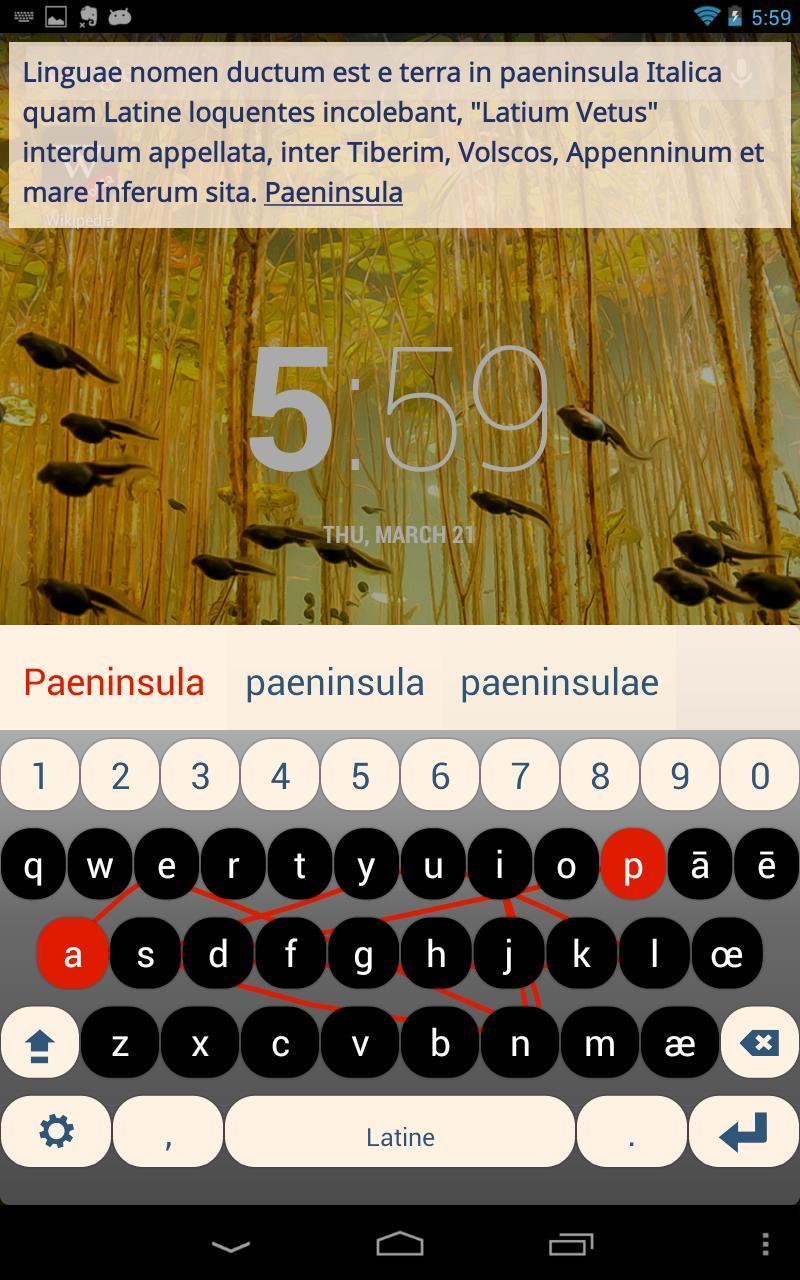 Latin Keyboard Plugin