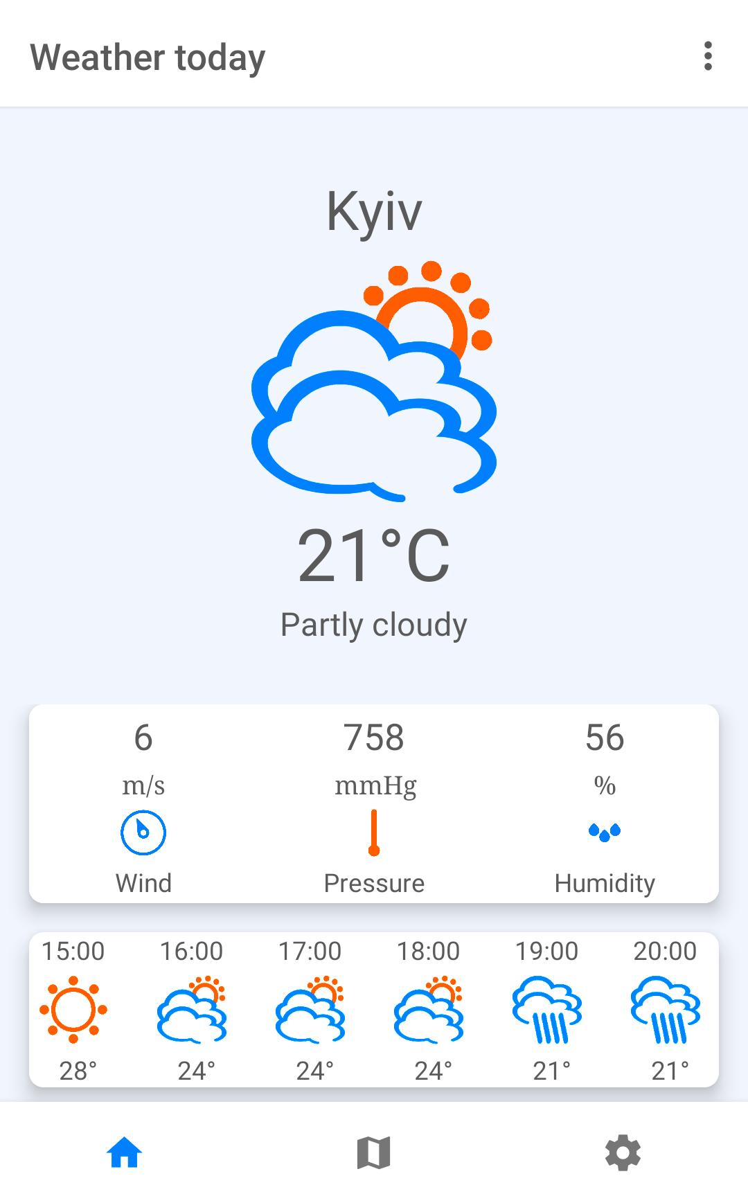 Ukraine Weather Map