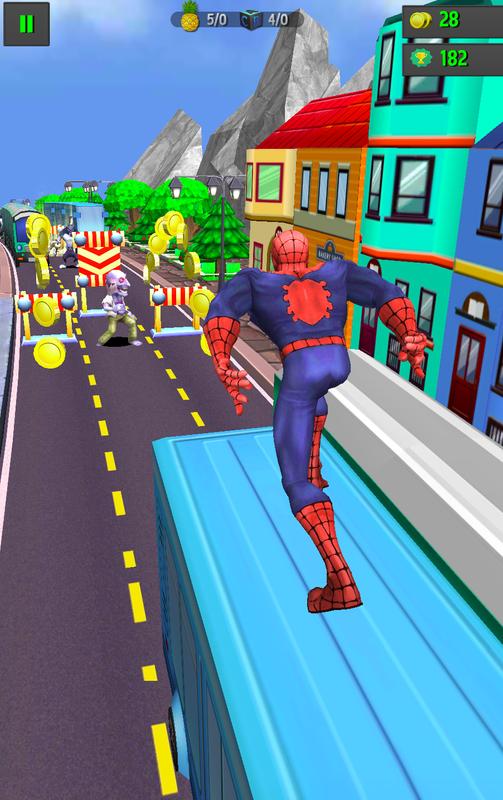 Subway Spider Adventure Run